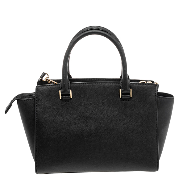MICHAEL KORS Black Leather Selma Satchel - Picture 4 of 9